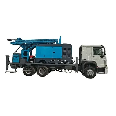 Plate-forme de forage d'eau montée sur camion